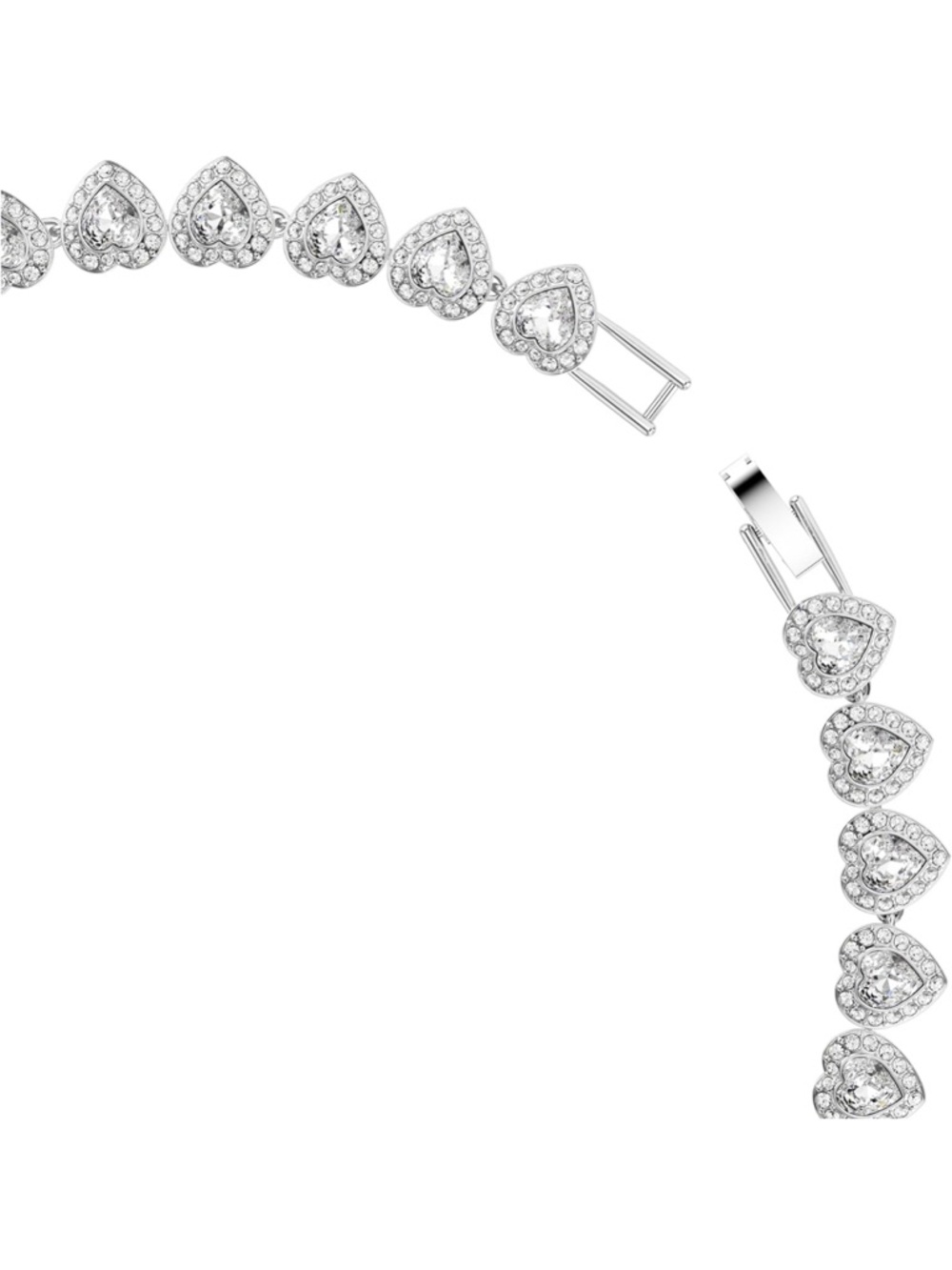 NWT Swarovski Ariana Grande Collection, Clear Crystal All Around Heart Necklace - Picture 2 of 9